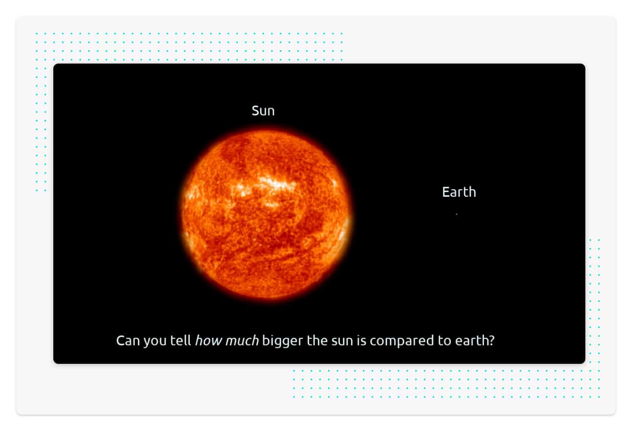 sun and earth